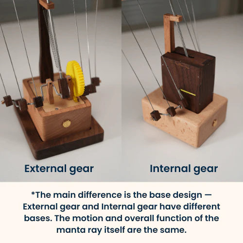 AQUAVERA Handcrafted&nbsp;Wooden&nbsp;Manta&nbsp;Ray&nbsp;Automaton